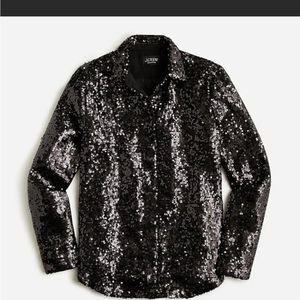 J.CREW Collection sequined blouse. NEW WITH TAGS